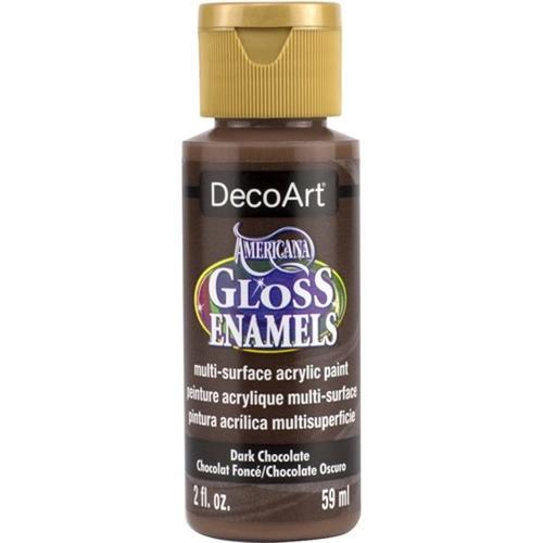 DecoArt Americana Gloss Enamel 59ml (2oz) Dark Chocolate