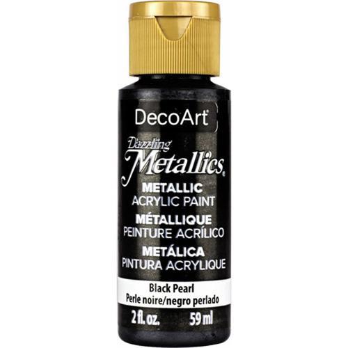 DecoArt Dazzling Metallics 59ml (2oz) Black Pearl