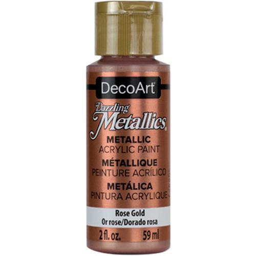 DecoArt Dazzling Metallics 59ml (2oz) Rose Gold