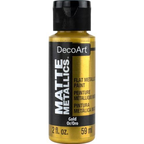 DecoArt Matte Metallic 59ml (2oz) Gold