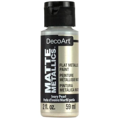 DecoArt Matte Metallic 59ml (2oz) Ivory Pearl