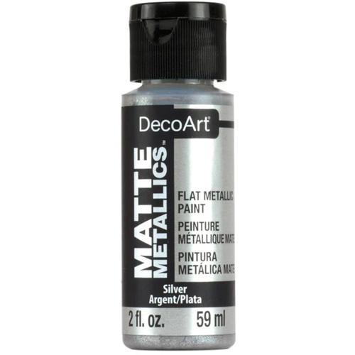 DecoArt Matte Metallic 59ml (2oz) Silver