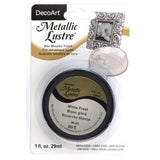 DecoArt Metallic Lustre Wax 29.6ml (1oz) White Frost