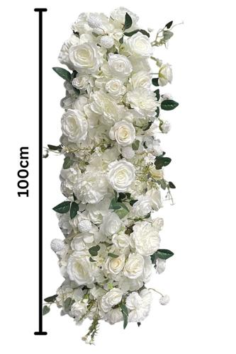 Mixed Wedding Flower Roll Set of 2  - White