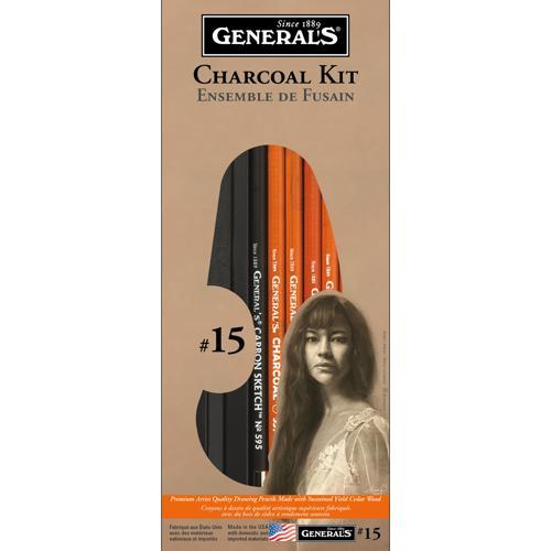 Generals Original Charcoal Drawing Kit #15 13 Pack