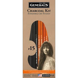 Generals Original Charcoal Drawing Kit #15 13 Pack