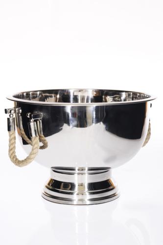 Stainless Steel  Champagne Bowl (Rope Handles)
