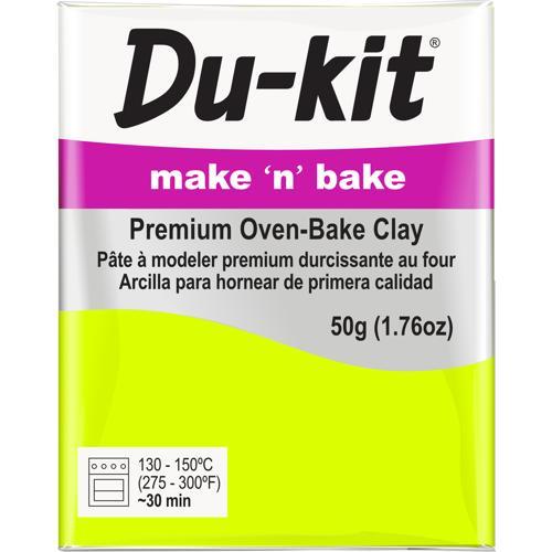 Du-kit Polymer Modelling Clay 50gm Fluo Yellow