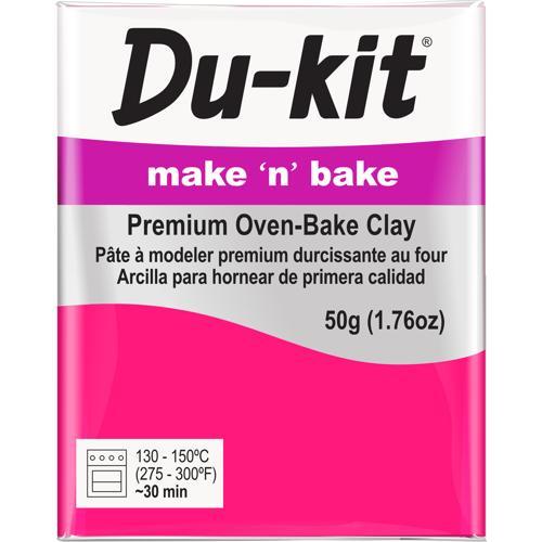 Du-kit Polymer Modelling Clay 50gm Fluo Pink