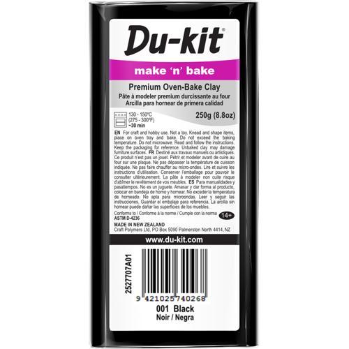 Du-kit Polymer Modelling Clay 250gm Black