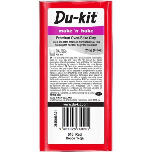 Du-kit Polymer Modelling Clay 250gm Red