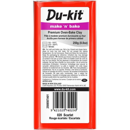 Du-kit Polymer Modelling Clay 250gm Scarlet