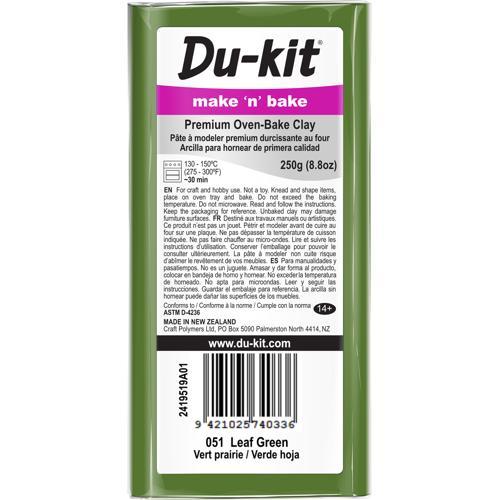 Du-kit Polymer Modelling Clay 250gm Leaf Green