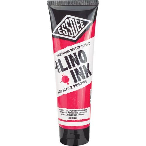Essdee Block Print Ink 300ml Fluorescent Red
