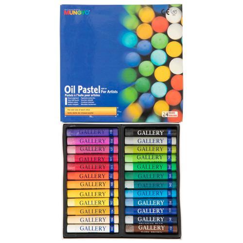 Mungyo Artists Oil Pastels Assorted Colours 24 Pack
