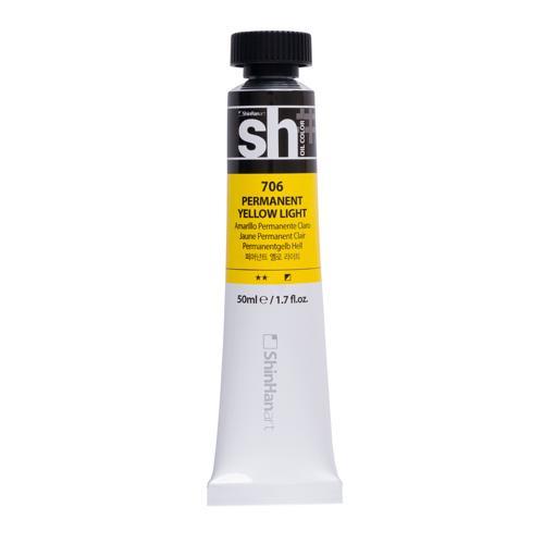 ShinHan SH Oil Colour Paint 50ml Permanent Yellow Light 706