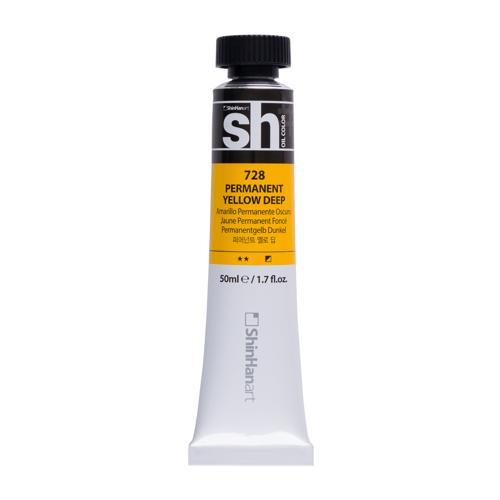 ShinHan SH Oil Colour Paint 50ml Permanent Yellow Deep 728