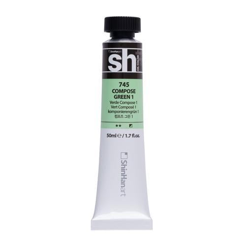 ShinHan SH Oil Colour Paint 50ml Compose Green 1 745