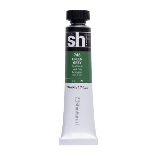 ShinHan SH Oil Colour Paint 50ml Green Grey 746