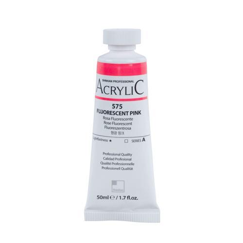 ShinHan Professional Acrylic Paint 50ml Fluorescent Pink 575