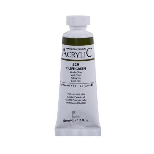 ShinHan Professional Acrylic Paint 50ml Olive Green 529