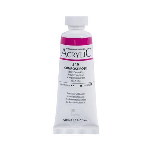 ShinHan Professional Acrylic Paint 50ml Compose Rose 549