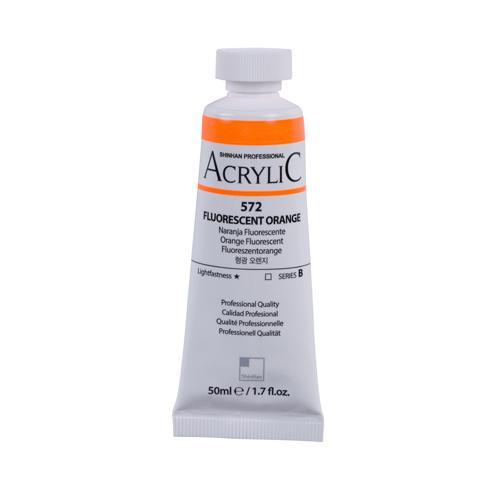 ShinHan Professional Acrylic Paint 50ml Fluorescent Orange 572