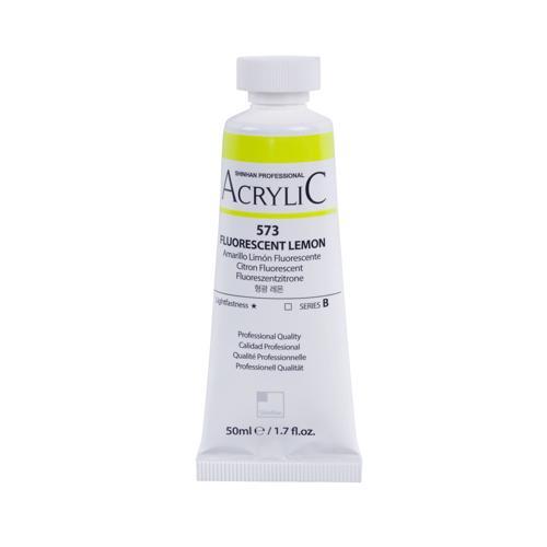 ShinHan Professional Acrylic Paint 50ml Fluorescent Lemon 573
