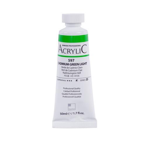 ShinHan Professional Acrylic Paint 50ml Cadmium Green Light 597