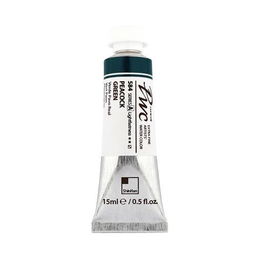 ShinHan PWC Extra Fine Watercolour Paint 15ml Peacock Green 584