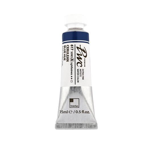 ShinHan PWC Extra Fine Watercolour Paint 15ml Cerulean Blue Hue 617