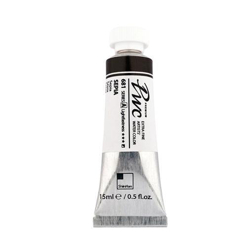 ShinHan PWC Extra Fine Watercolour Paint 15ml Sepia 681