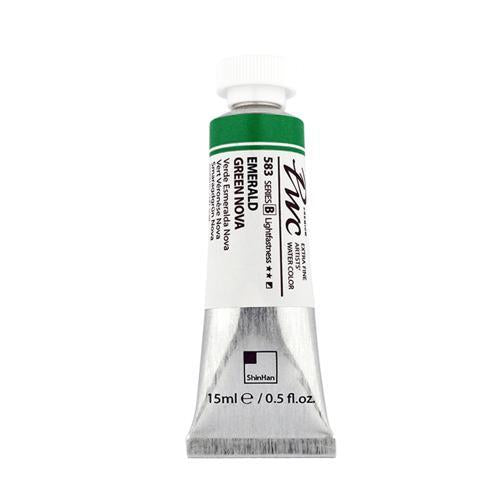 ShinHan PWC Extra Fine Watercolour Paint 15ml Emerald Green Nova 583