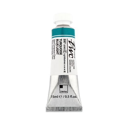 ShinHan PWC Extra Fine Watercolour Paint 15ml Turquoise Blue Light 597