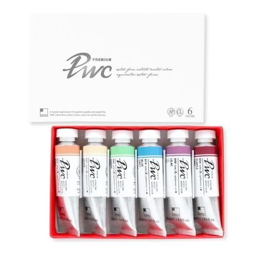 ShinHan PWC Extra Fine Watercolour Paints 15ml Tint Set A 6 Pack