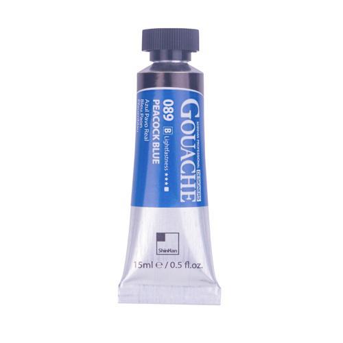 ShinHan Professional Designer Gouache Paint 15ml Peacock Blue 089