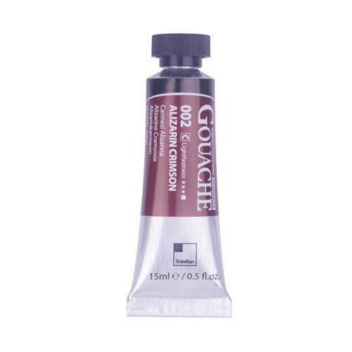 ShinHan Professional Designer Gouache Paint 15ml Alizarin Crimson 002
