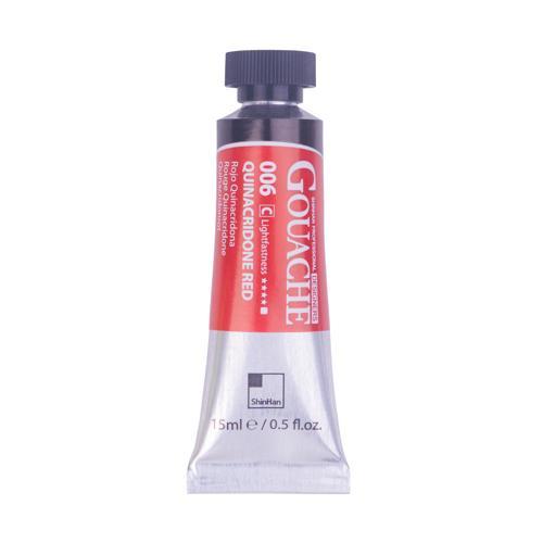 ShinHan Professional Designer Gouache Paint 15ml Quinacridone Red 006