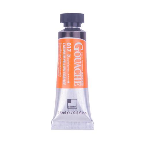 ShinHan Professional Designer Gouache Paint 15ml Cadmium Yellow Orange 017