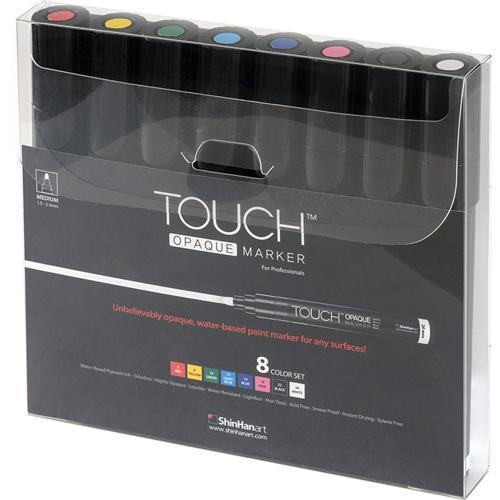 ShinHan Touch Opaque Marker Medium 1.5-2.3mm Assorted Colours 8 Pack