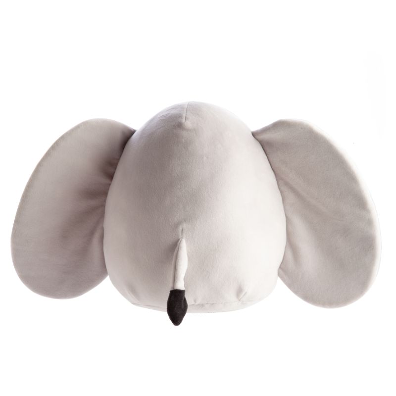 Soft and huggable 22cm plush elephant cushion, perfect for cuddles and comfort for kids and adults alike.