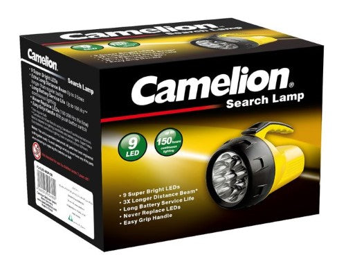 CAMELION SUPERBRIGHT 9LED TORCH INC AA [OM6]