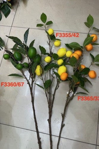 Artificial Lime Fruit Spray  - Pack of  6