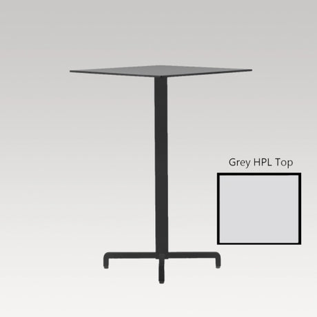 Sleek grey bar leaner perfect for modern decor, ideal for casual gatherings and small spaces, blending style and functionality.