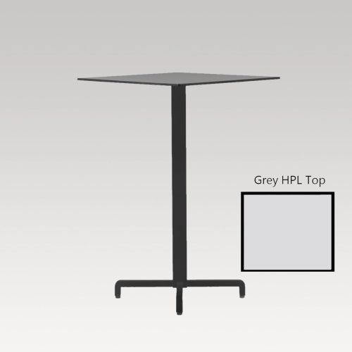 Sleek grey bar leaner perfect for modern decor, ideal for casual gatherings and small spaces, blending style and functionality.