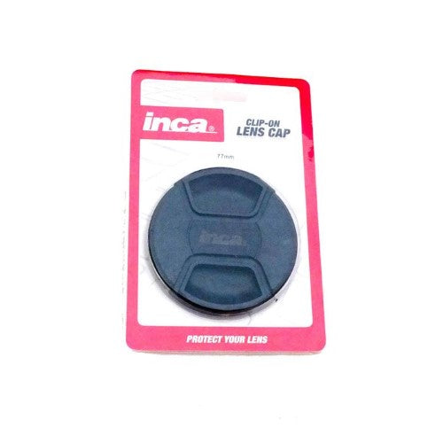 INCA 77MM Lens Cap Clip On protects lenses from dust and scratches with a secure fit for photography enthusiasts.