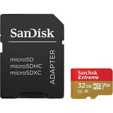SANDISK EXTREME MICRO SDHC 32GB 100MB/S UHS-I SD ADAPTER