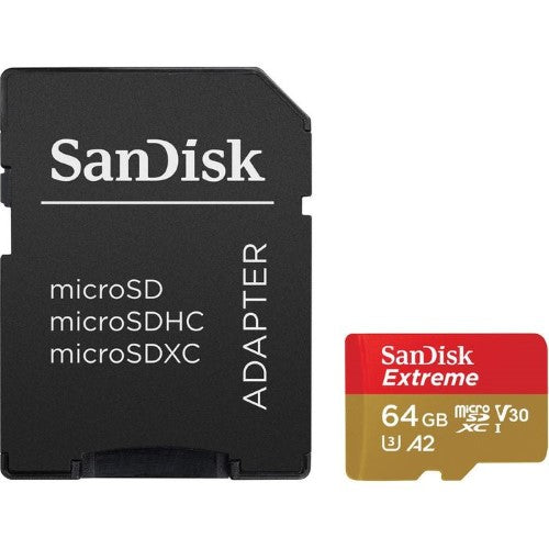 SANDISK EXTREME MICRO SDXC 64GB 170MB/S UHS-I SD ADAPTER
