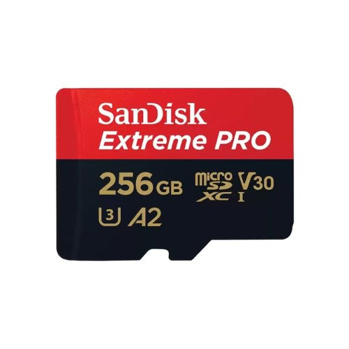 SANDISK EXTREME PRO MICRO SDXC 256GB 200MB/S SD ADAPTER