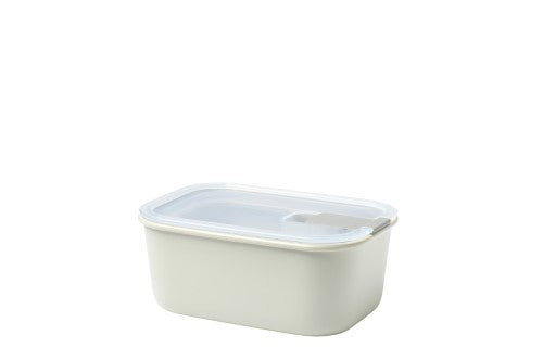 Easyclip Storage 700ml in Nordic White, airtight container with steam vent, ideal for fridge, freezer, and microwave use.
